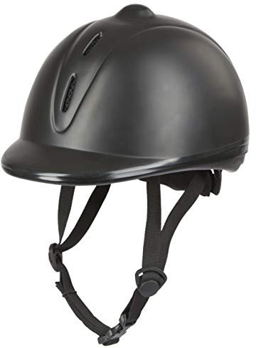 Covalliero Kinder Helm Reithelm Econimo VG1 Schwarz, 52-55 cm