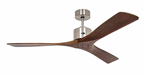 CasaFan MACAU BN-NB Deckenventilator Ø 132 Chrom gebürstet,