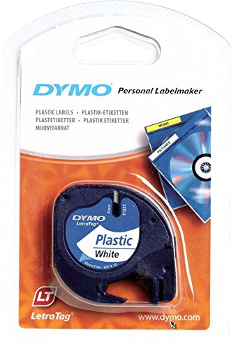Dymo LetraTag Kunststoffband (12mm x 4mt) - Weiß (59422)