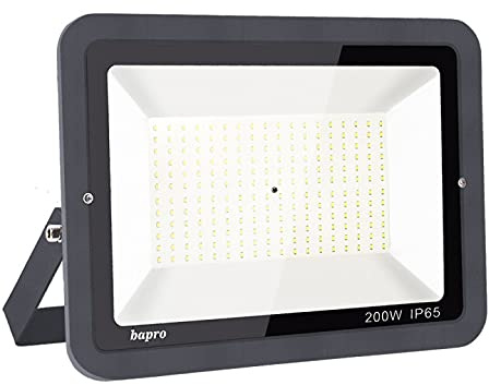 200W LED Foco Exterior Alto Brillo Proyector Led Impermeable IP65 Blanco Cálido 3000K Floodlight Led Foco Exterior Iluminación para Patio, Camino, Jardín, Almacén