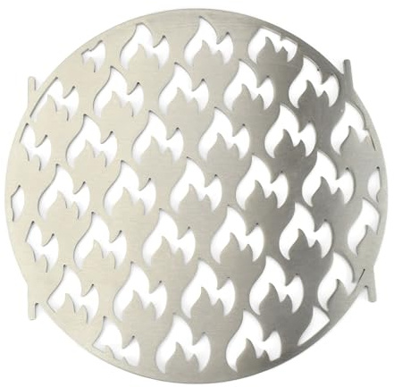 Edelstahl Grilleinsatz passend für das Weber GBS System | mit Flammendesign - extra stark 4mm