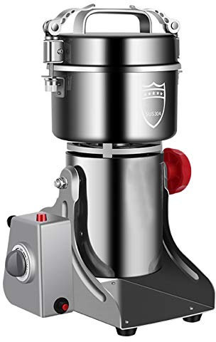 Macina Cereali Elettrico, Multifunzione Mulino Spezie Professionale Grinder per Kitchenaid, Acciaio Inossidabile, Timing Rettificatrice Pulverizer Machine Alta velocità Grinding