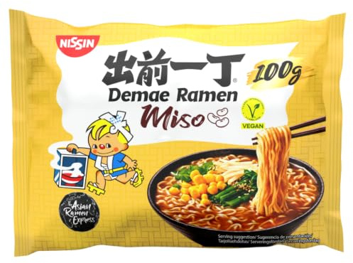 Nissin Demae Ramen, Saveur Miso, Lot de 10 x 100g
