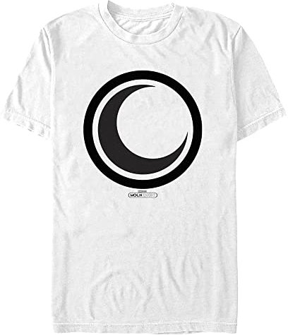 Marvel Herren mond Ritter sichel Symbol T-Shirt, Weiss/opulenter Garten, 4X-Groß