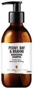 Amphora Aromatics Peony, Bay and Brahmi Shampoo 250ml Glass