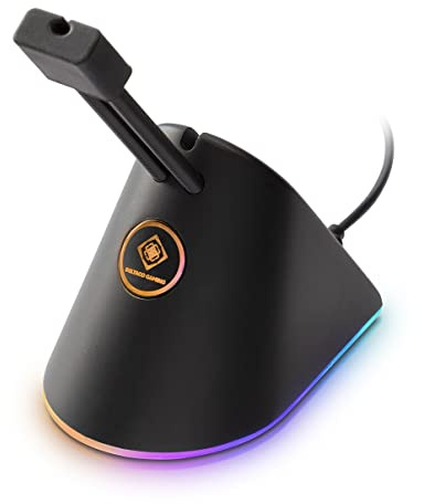 DELTACO Gaming RGB Mouse Bungee - 8 modalità RGB - USB-C - Nero