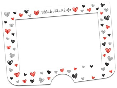 Displayrahmen Dekor Folie Aufkleber kompatibel mit Küchenmaschine SILVERCREST Monsieur Cuisine smart SKMS 1200 A1 F6 Küchengerät wasserfest R200 (neues Modell A1, 03 Hier kocht die Chefin)