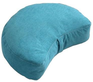 Cuscino del Sedile in Stile Moderno A Forma di Mezzaluna Booster Futon Spesso Decorativo Morbido Cuscino da Tiro Tappetino per Divano Back Office Bovindo Tatami,Blue-45 * 30cm