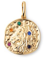 SINGULARU - Charm Organic Colors Zodiaco. Pendentif en laiton avec finition plaquée or 18 Kt. Combinable avec collier.