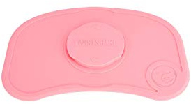 Twistshake Click Mat Mini rutschfest Unterlage aus Silikon für Babys, 38 x 25 cm, BPA Frei, Pastel Pink D2C
