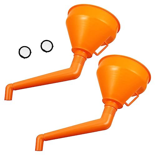 Holibanna 2pièces Entonnoirs Abs Épaissis Pour Huile Moteur Et Carburant Durables Et Résistants Aux Fuites Compatible Essence Et Kérosène Faciles à Utiliser Pour Voitures Et Motos