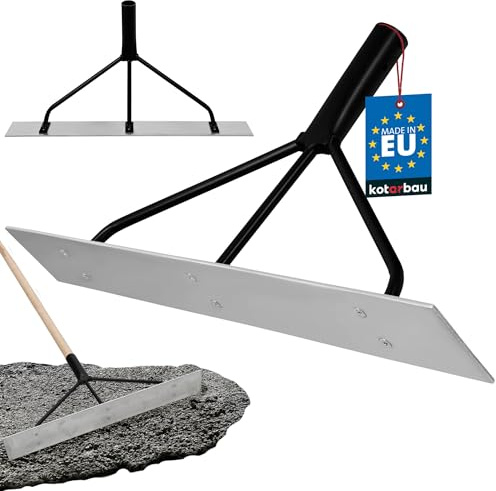 KOTARBAU® Betonverteiler - Betonglätter - Beton Abzieher - Maurerwerkzeug - aus Stahl - 62,5 x 9 cm - Abstreifleiste - Betonverteiler - ohne Stiel