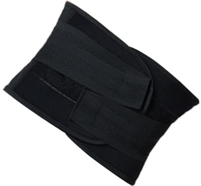 dijiusidy Kvinnor slimmande magbälte män Andningsbart midjestöd Justerbart ergonomiskt skydd Svettabsorberande korsettskydd, Svart/L