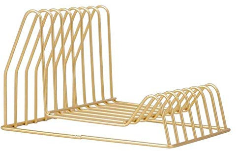 Aktenständer, Aktenständer, Briefablagen, Aktenhalter, Schreibtisch-Organizer, Zeitschriftenständer, Dokumentenaufbewahrung, Buch-Organizer, Aktenständer (Gold)