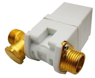 DEYIN 1pcs DN15 Water Heater Air Solar System G1/2' NC 12v 24v 220v Brass Electric Solenoid Valve Coil Control External Screw Thread(AC220V)