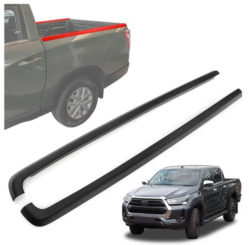 CHROMEMASTER Cubierta del Borde para la Superficie de Carga del Pick-up Compatible con Toyota Hilux 4D FL 2020+ | Tira Protectora para el Borde de Carga; Protección contra Rayones y Daños a la Solapa