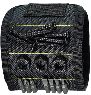 NOLOWY Magnetarmband für Werkzeug Vater Kollege mit Magneten Größenverstellbar geeignet zur Befestigung mit Schraubennägeln Schraubenschlüsseln
