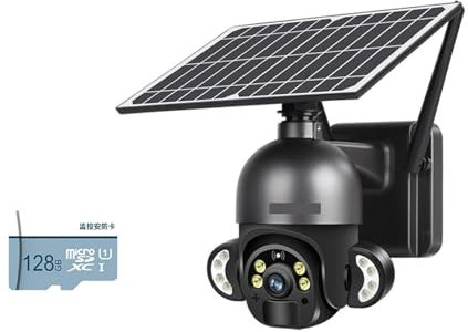 Telecamere per la sicurezza domestica Telecamera con scheda SIM 4MP 4G Telecamera di videosorveglianza CCTV wireless con pannello solare da 6 W Allarme esterno Batteria di lunga durata con rilevament