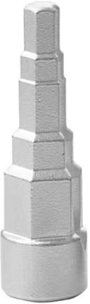 Universal 5-stufiger Heizkörperschlüssel und Schraubenschlüssel Werkzeug mit Vierkantaufnahme für 1/2 Zoll Ratschenantrieb, kompatibel mit 1/2, 3/8, 3/4, und 1-1/4 Zoll Heizkörperventilen