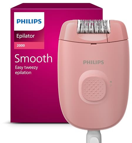 Philips Epilator Series 2000, Corded Epilator for Legs, Hair Removal Device for Women, Model BRE229/00
