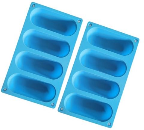 Mikinona Moldes De Silicona Para Panecillos De Salchicha 2 Piezas Molde Para Salchichas Material Seguro De Silicona Para Cocina Casera y Comida De Niño Para Hornear
