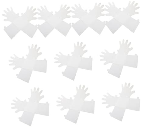 POPETPOP 10paare Lange Einweg-handmasken Für Feuchtigkeitsbehandlung Touchscreen-freundlich Wiederverwendbar Für Trockene Hände Bequemer Schlafhandschuh Mit Wachsinnenfutter