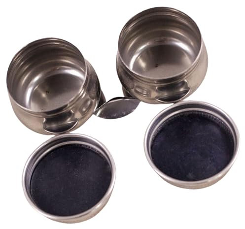 Uqezagpa Palettes Cup Large Mouth Single Dipper Pallete Cup Double Dipper Painting Pots Container with Lid and Clip