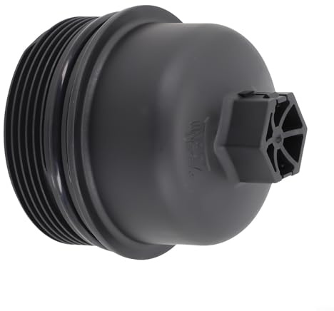 Tappo di copertura dell'alloggiamento del filtro dell'olio per Transit MK7 per motore diesel MK4 Galaxy 2.2 2.4 in plastica nera compatibile 3M5Q-6737-AA