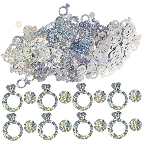 MAGICLULU Glitter Forma di Anello di per Matrimonio da Decorazione per e Feste Nuziali per Addobbi Party Fidanzamento e Shower Sposa
