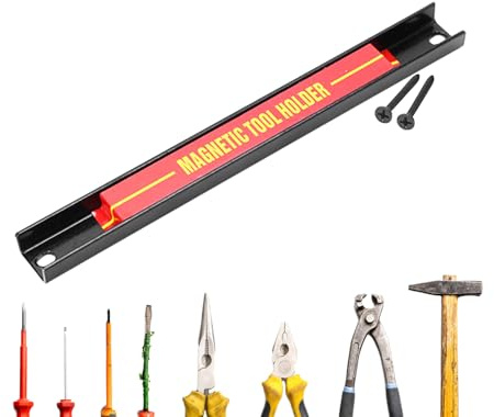 Generisch Barra magnetica portautensili, barra magnetica per attrezzi, scaffale per attrezzi di grande capacità, organizer per officina, officina auto, casa