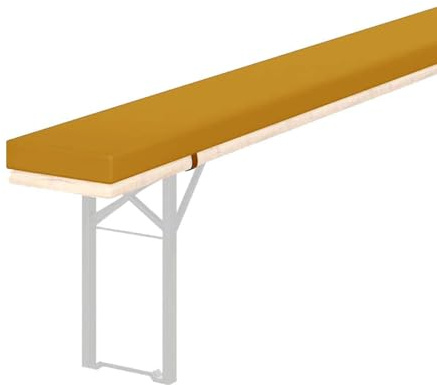 Cuscino imbottito per panca da birra, 220 x 25/200 x 25/180 x 30 cm, rimovibile e lavabile, per panche da giardino e patio, ideale per uso interno ed esterno, comodo e