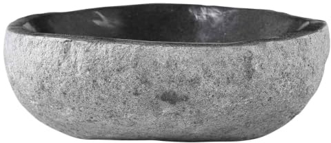 vidaXL Lavabo Ovale Grigio (32-37) x (27-30) x 12 cm Pietra di Fiume