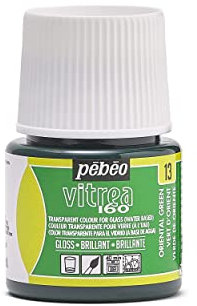 Pebeo Vitrea 160 Glasfarbe, 45 ml, glänzend, orientgrün