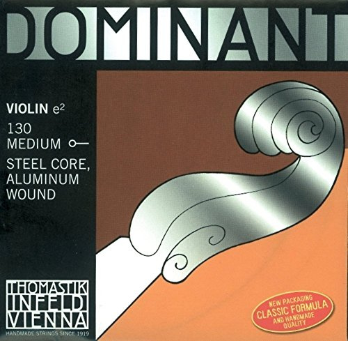 Thomastik-Infeld Dominant juego de cuerdas de violín 4/4 (135w - 130w, 131w, 132w, 133w) - tensión suave