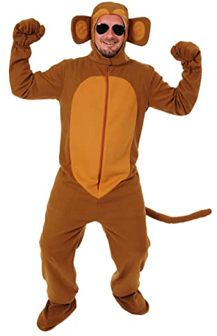 Affe offen Kostüm Einheitsgrösse L-XL Fasching Karneval Junggesellenabschied Gorilla
