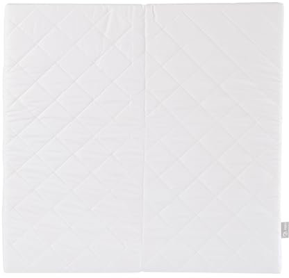 roba Laufgittermatratze 100 x 100 cm - Matratze für 4 eckige Laufgitter / Laufstall - Laufgittereinlage mit abnehmbarem Bezug - Weiß gesteppt