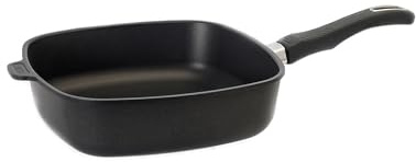 Original Gundel GUSS-QUADRAT-PFANNE INDUKTION hoch, Viereckpfanne 26 x 26 cm, Höhe 7,5 cm, BIOTAN-Oberfläche, PFOA-frei, Akku-Therm Boden