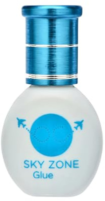 SKY Zone Eyelash Glue for Extensions | Professional Strong Adhesive | Semi Permanent, Long Lasting Bond up to 7 Weeks | Lash Extension Glue for Individual Lashes, Super Fast Drying (5ml)