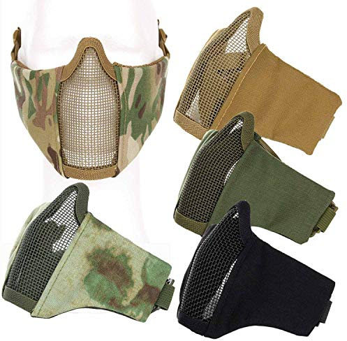 101 INC. Airsoft - Gesichtsschutzmaske grün