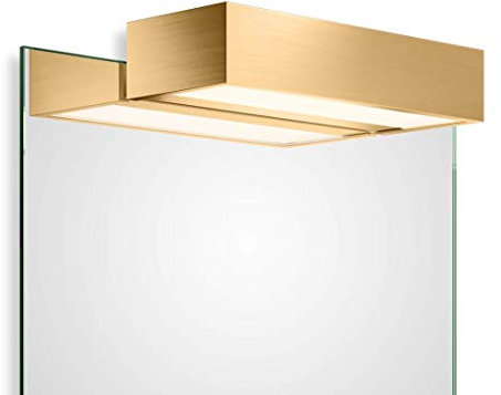 Decor Walther Box Spiegelaufsteckleuchte LED, gold matt - 25 cm - 3.000 K