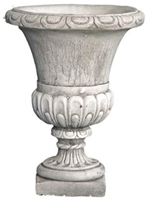 AnaParra Macetero Copa clásica de Hormigón Benidorm 47x60cm. Peso: 46kg. para Exterior, Color Envejecido