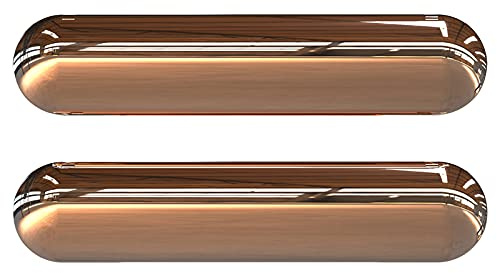 Ultion Sweet Multi-Layer Insulated Rounded 12 Letter Box Letterplate - Matching Door Furniture Available (Rose Gold)