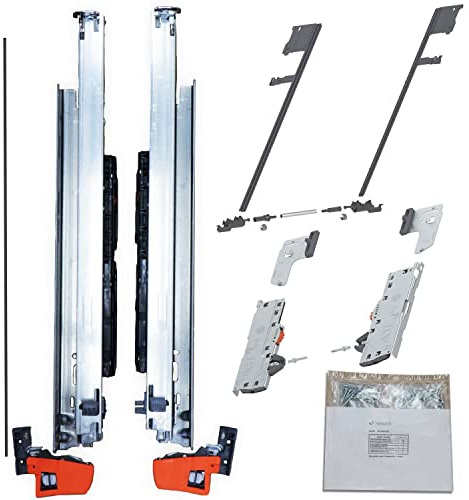BLUM MOVENTO BLUMOTION S 760H Schubladenschienen, 500mm Vollauszug 40kg, SET m. TIP-ON Funktion und Seitenstabilisierung