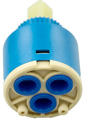 35mm Tap Cartridge, Ceramic Faucet Cartridge, Ceramic Disc Cartridg Valve, Mix Tap Inner Cartridge Replacement for Kitchen Faucet, with Cartridge Base