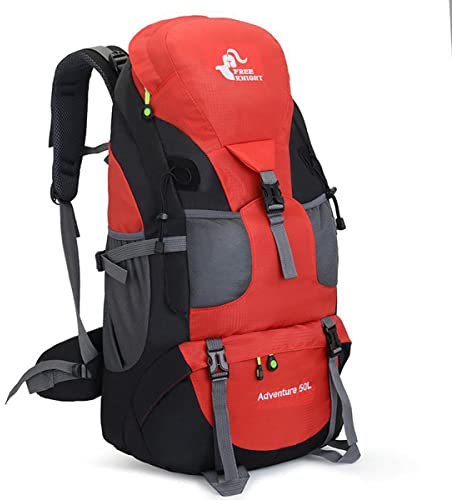 AUXDIQ 50L Fahrradrucksack Herren Damen Sportrucksack Wasserdichter Ultraleicht Trinkrucksack Helmabdeckung Rucksäcke Hydration Rucksack Wanderrucksack