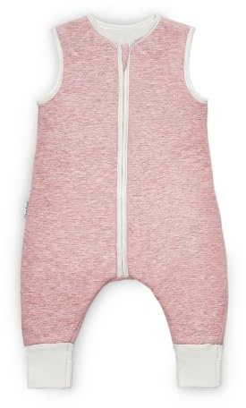 Ehrenkind® Ganzjahres-Schlafsack mit Beinen Wollfüllung | 100% Bio-Baumwolle mit 100% Wolle Füllung Baby-Schlafsack | OEKO-TEX