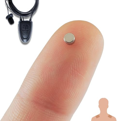 PingaOculto Oreillette Espion Bluetooth Ecouteur Mini Invisible Examen Nano Caché Telephone Microphone par Câble Bandes Adhésives - Casque sans Fil Discrete Ecoute Distance (Oreillette Espion Nano V5)