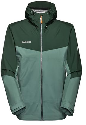 Mammut Herren Hardshelljacke, aus der Serie Convey Tour, M, Grün, Kapuzenjacke, Regenjacke, aus Gore-Tex Paclite 2,5 L