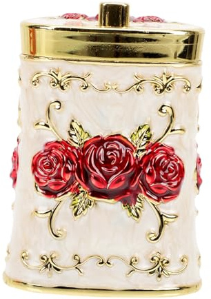 Zerodeko Caja Palillero Europeo Contenedor De Palillos Retro Titular De Palillo De Emergente Palillero Retráctil Mini Contenedores Recortar Antiguo El Plastico Envase