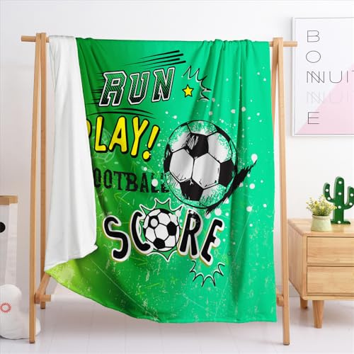 Manta Fútbol Cubre Sofa Mantas para Cama De Franela,Cobijas De Invierno Extra Suave,Manta Polar,Mantas para Sofa,Plaid Sofa（130X150Cm）